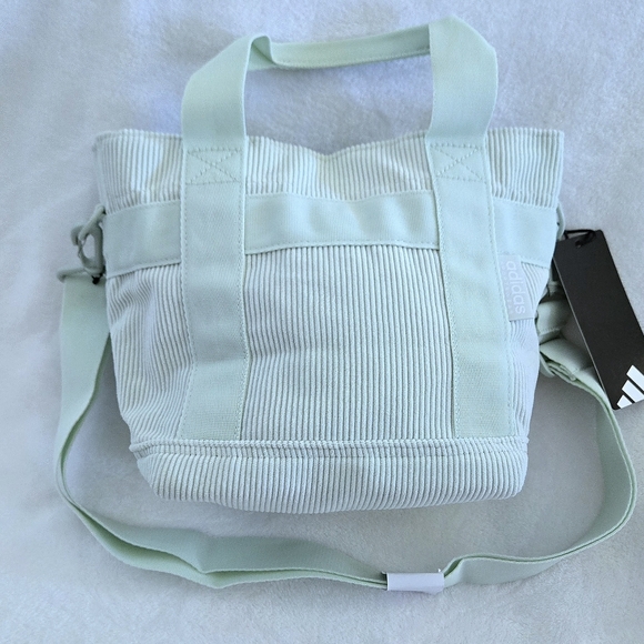Adidas👟 Corduroy Mini Tote In Linen Green💚 - NWT - Picture 2 of 15